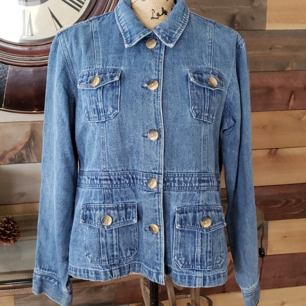 Denim Jean Jacket large